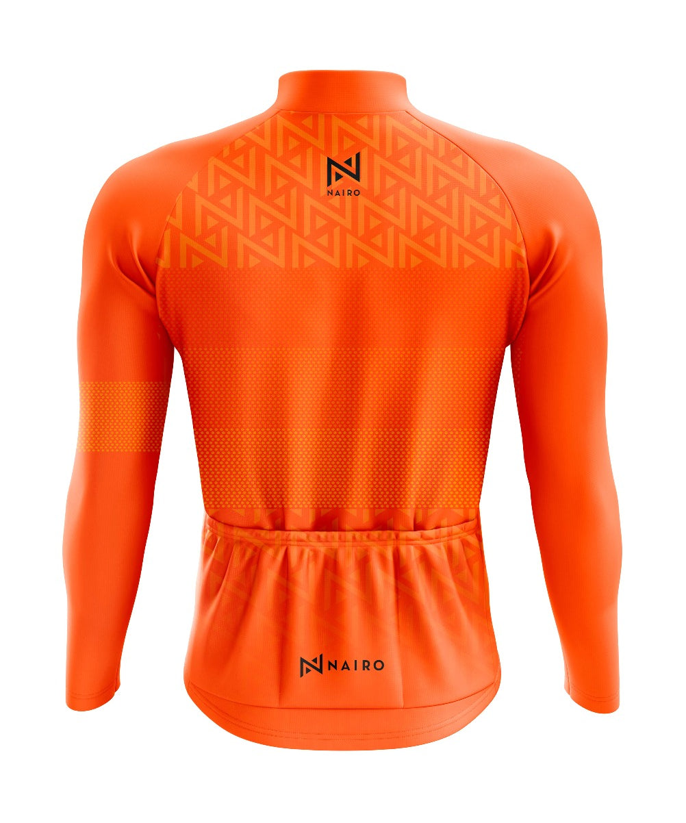 JERSEY MANGA LARGA NARANJA HOMBRE