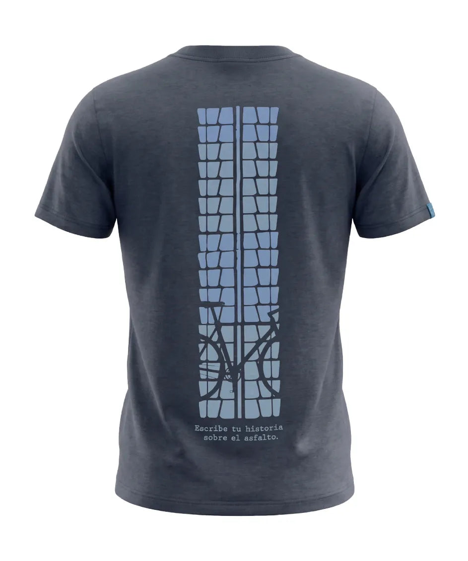 CAMISETA CASUAL AZUL PETROLIZADA  MUJER