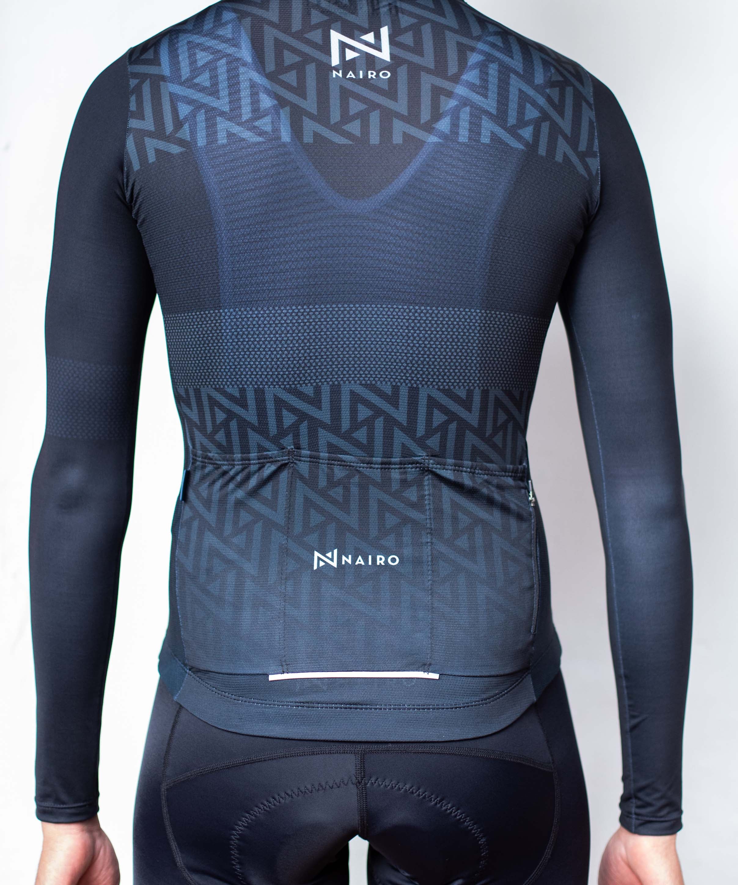 JERSEY MANGA LARGA NEGRO PUNTOS HOMBRE