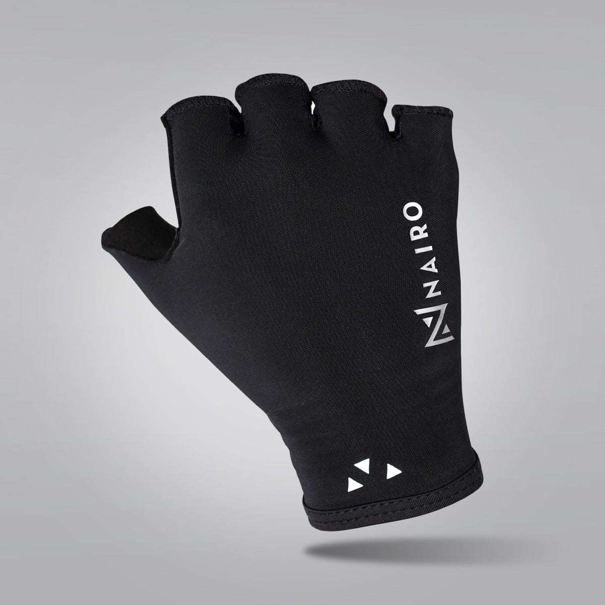 GUANTES NEGROS APLIQUE PLATA #2