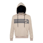 CHOMPA BEIGE LOGO AZUL