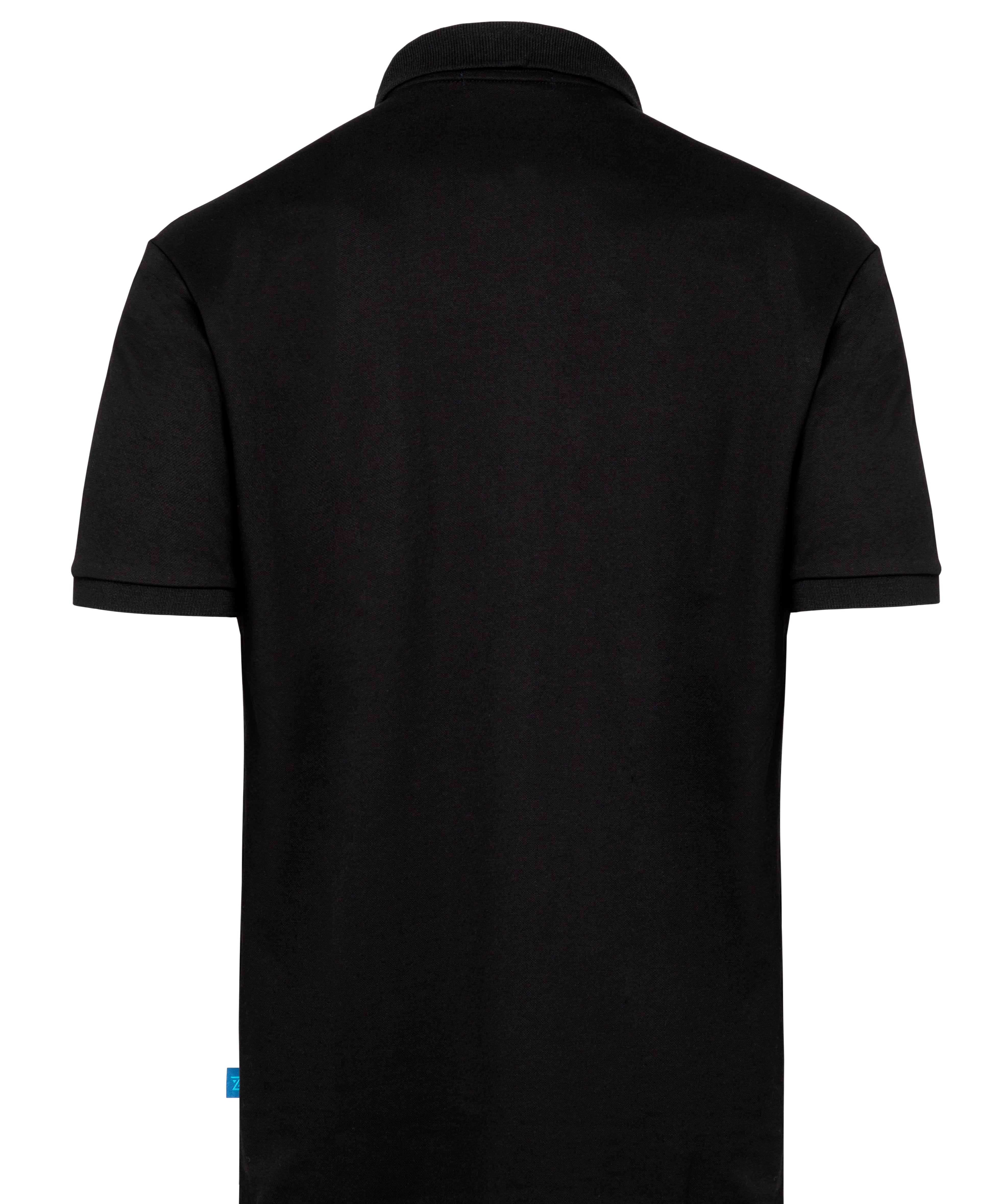 CAMISETA POLO NEGRA LOGO VERDE NEON