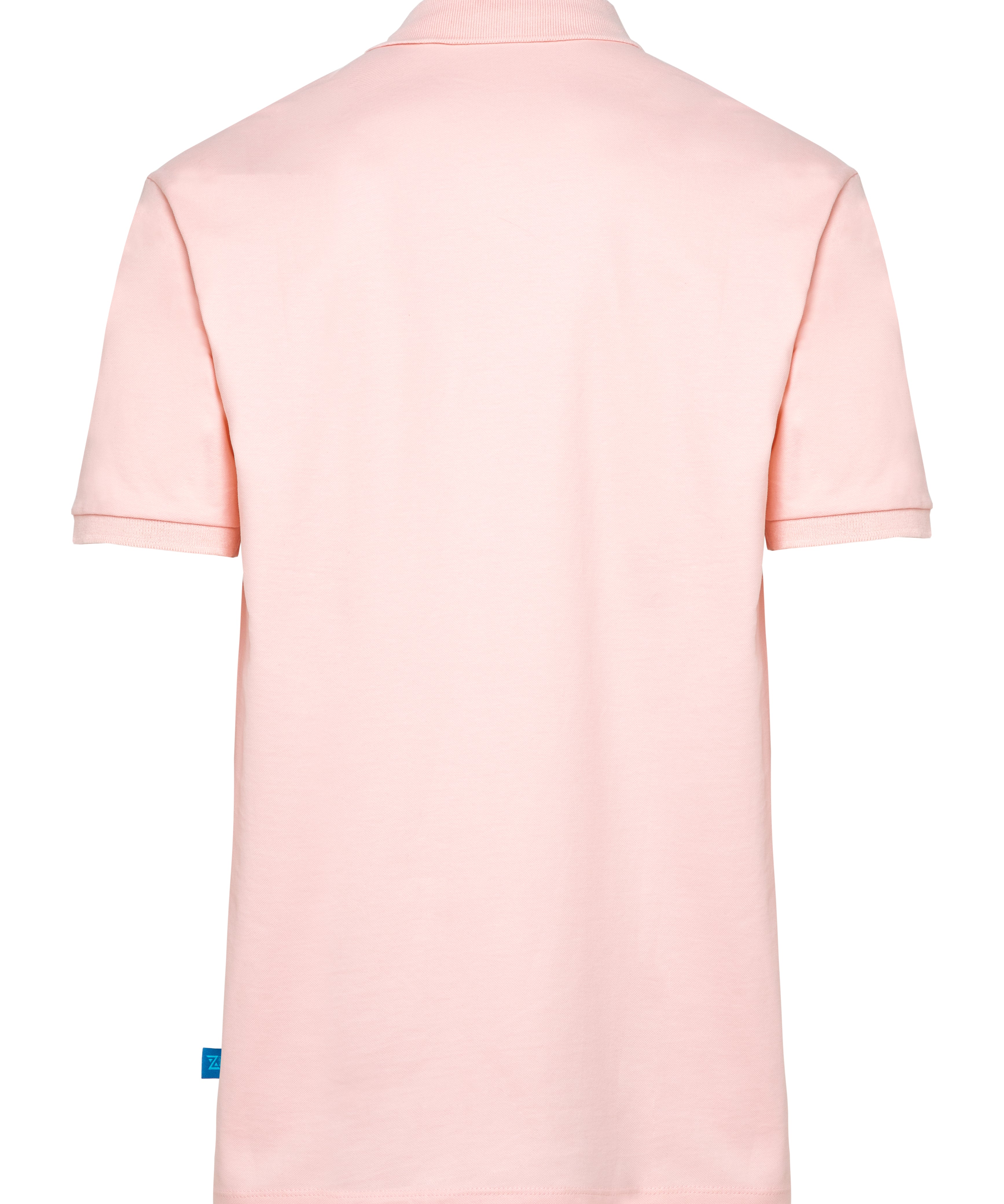 CAMISETA POLO ROSA LOGO NEGRO