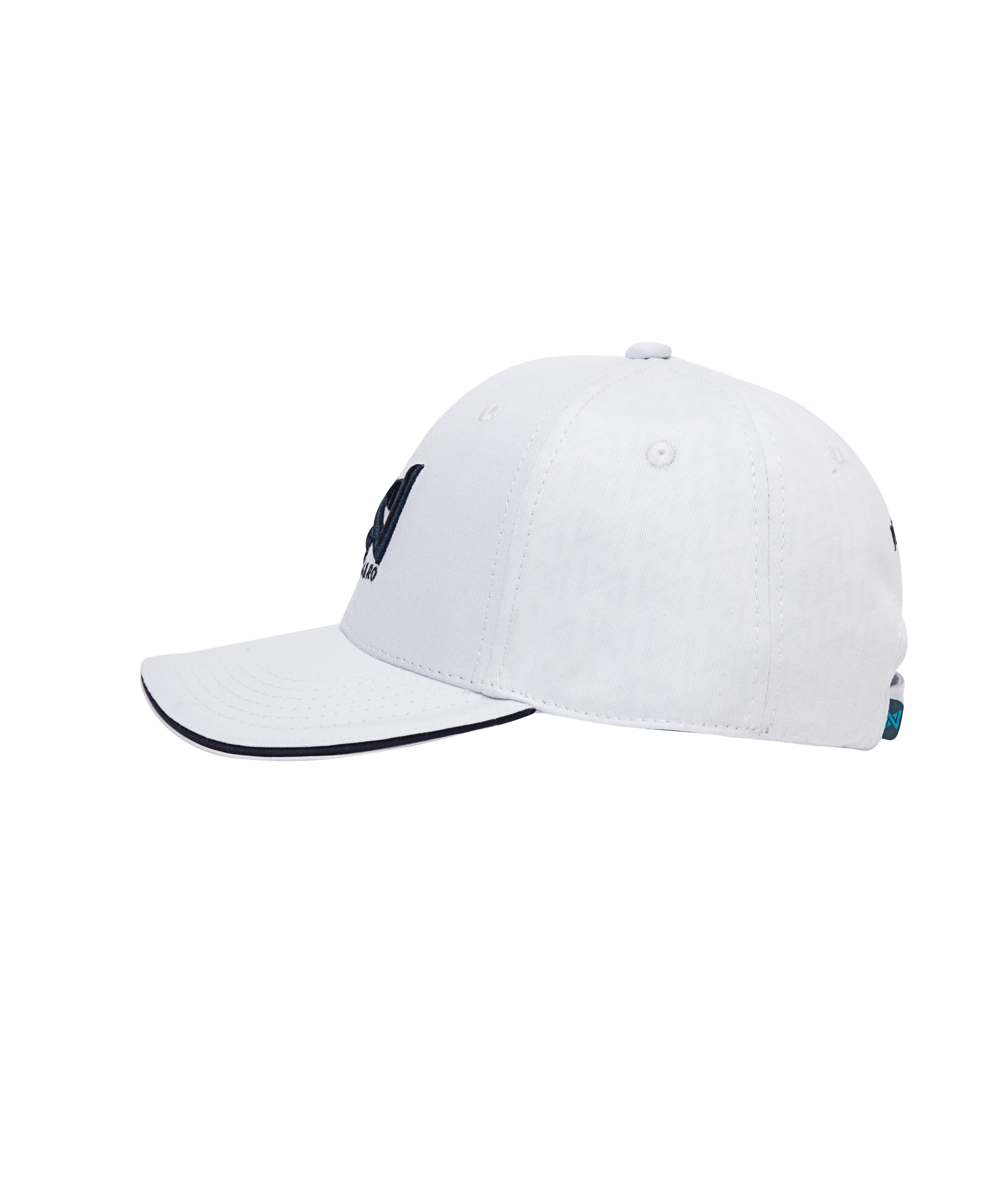 GORRA BLANCA LOGO AZUL