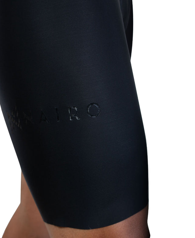 Pantalón corto de cintura Nakoa en negro con ribete de leopardo Rar main image 1