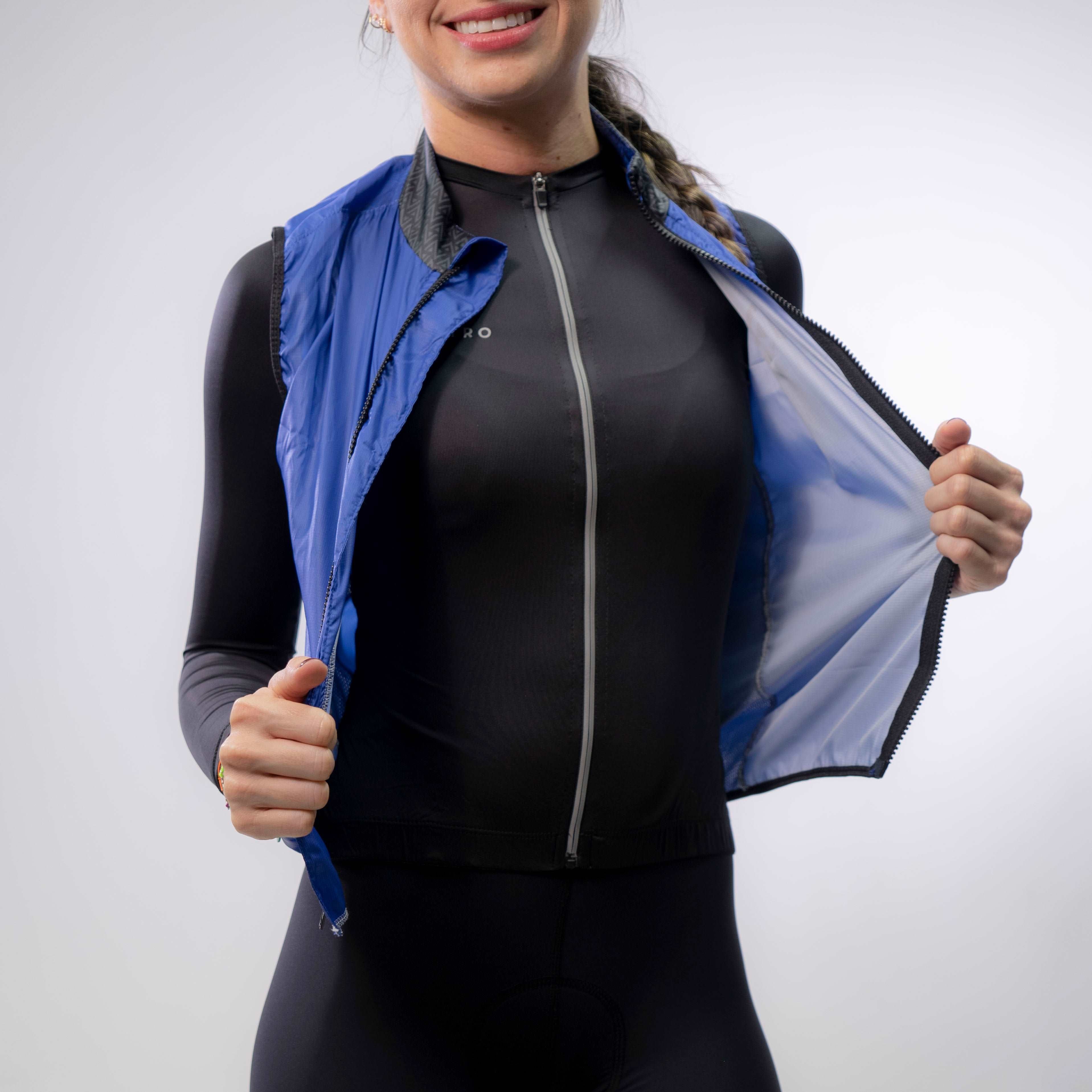 CHALECO ROMPE VIENTOS AZUL UNISEX