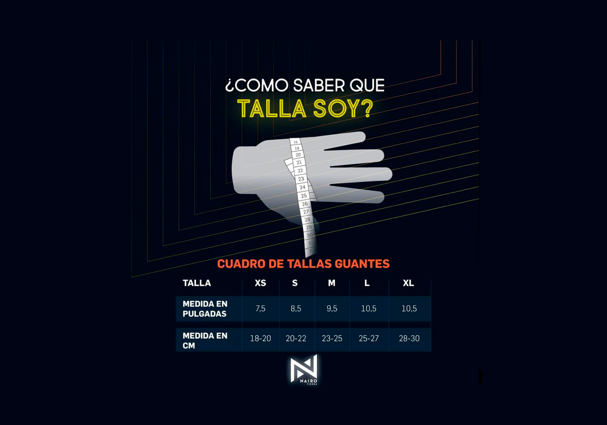Guía de tallas – Tienda Nairo