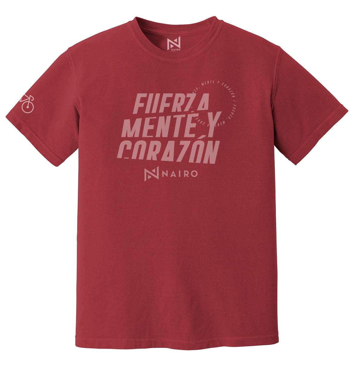 CAMISETA CASUAL VINO FUERZA, MENTE Y CORAZON