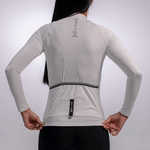 JERSEY MANGA LARGA BLANCO MUJER