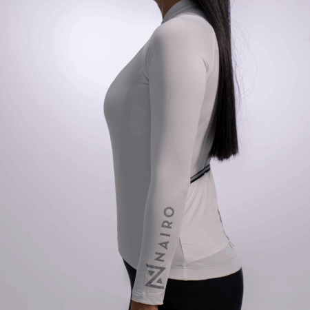 JERSEY MANGA LARGA BLANCO MUJER