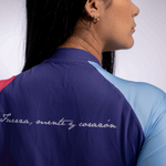 JERSEY GREGARIO AZUL MAGENTA MC Mujer