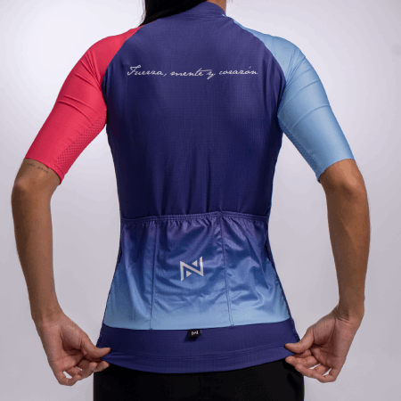JERSEY GREGARIO AZUL MAGENTA MC Mujer