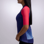JERSEY GREGARIO AZUL MAGENTA MC MUJER
