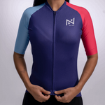 JERSEY GREGARIO AZUL MAGENTA MC Mujer