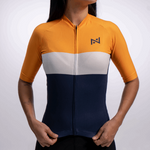 JERSEY GREGARIO MOSTAZA LINEA BLANCA MC MUJER