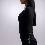 JERSEY MANGA LARGA NEGRO MUJER