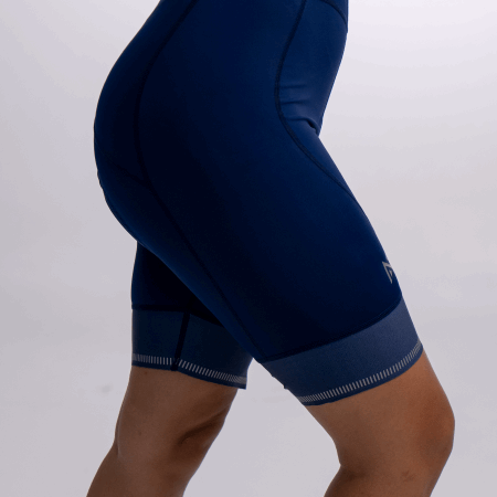 PANTALONETA GREGARIO AZUL LINEAS PLATA MUJER