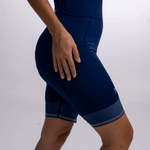 PANTALONETA GREGARIO AZUL LINEAS PLATA MUJER