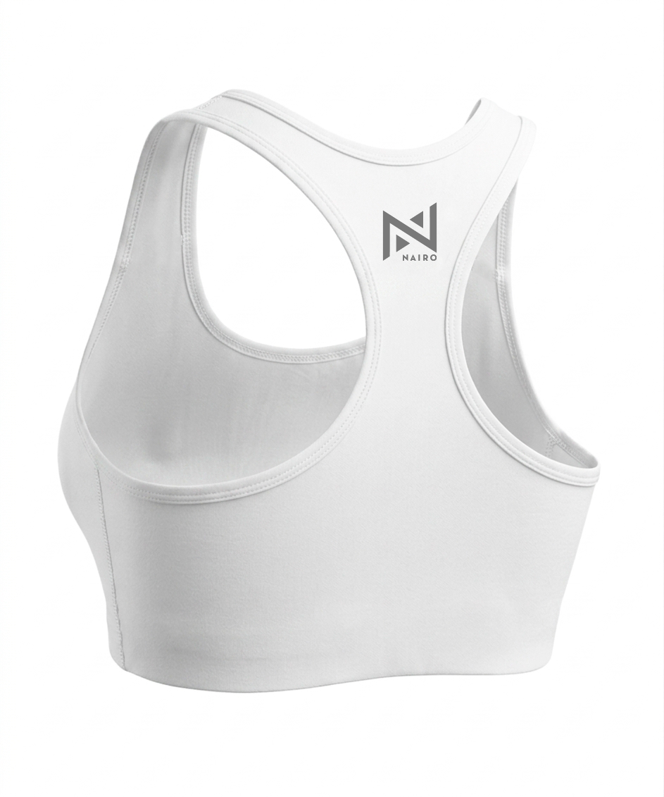 TOP BLANCO LINEA GRIS