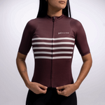 JERSEY CAPO VINO LINEAS BLANCAS MC MUJER